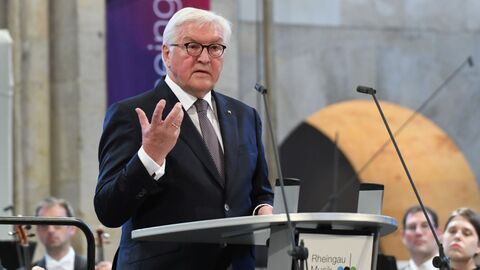 Bundespräsident Frank-Walter Steinmeier bei der Eröffnung des Rheingau Musik Festivals Bundespräsident Frank-Walter Steinmeier bei der Eröffnung des Rheingau Musik Festivals