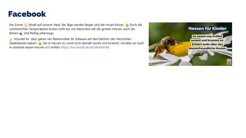 Facebook-Post vom 10.07.2022