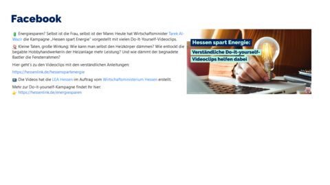 Facebook-Post vom 19. Juli 2022