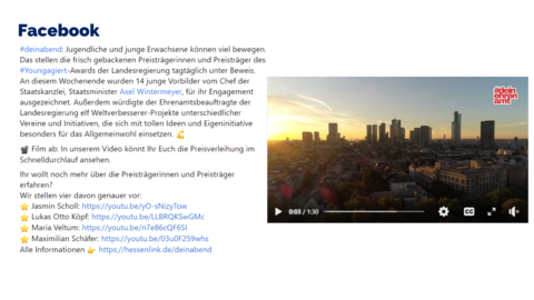 Facebook-Post vom 12. Juli 2022