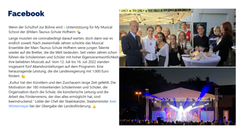 Facebook-Post vom 17. Juli 2022