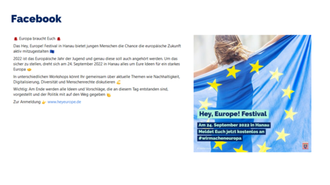 Facebook-Post vom 18. August 2022