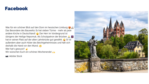 Facebook-Post vom 05.08.2022