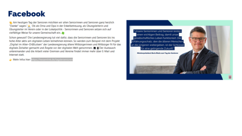 Facebook-Post vom 21. August 2022