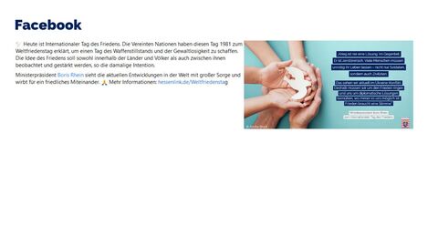 Facebook-Post vom 21. September 2022