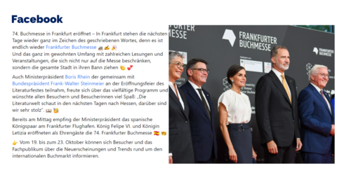 Facebook-Post von Dienstag, 18. Oktober 2022 um 18:24