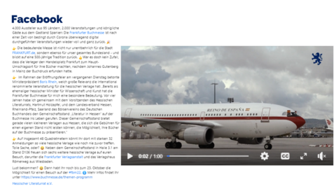 Facebook-Post von Donnerstag, 20. Oktober 2022 um 13:39