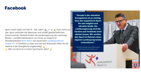 Facebook-Post von Samstag, 12. November 2022 um 18:36