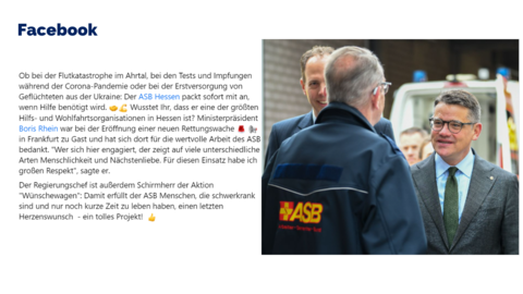 Facebook-Post von Sonntag, 13. November 2022 um 17:43