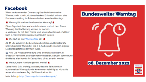 Facebook-Post von Samstag, 3. Dezember 2022 um 16:00