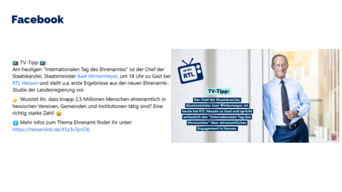 Facebook-Post von Montag, 5. Dezember 2022 um 17:00