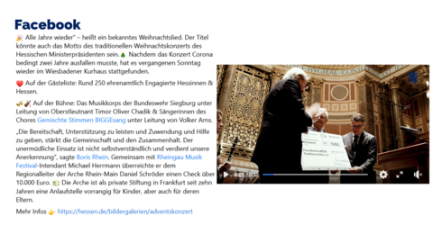 Facebook-Post von Mittwoch, 7. Dezember 2022 um 17:30