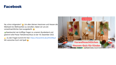 Facebook-Post von Samstag, 10. Dezember 2022 um 09:00