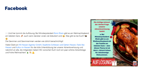 Facebook-Post von Montag, 19. Dezember 2022