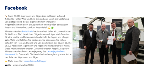 Facebook-Post vom 02.05.2023