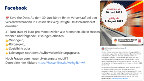 Facebook-Post vom 16.06.2023