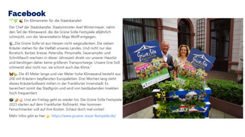 Facebook-Post vom 20. Juni 2023