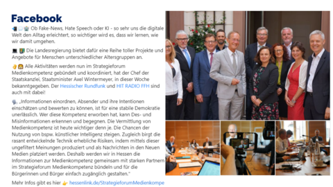 Facebook-Post vom 18. Juli 2023