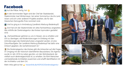 Facebook-Post vom 26. Juli 2023