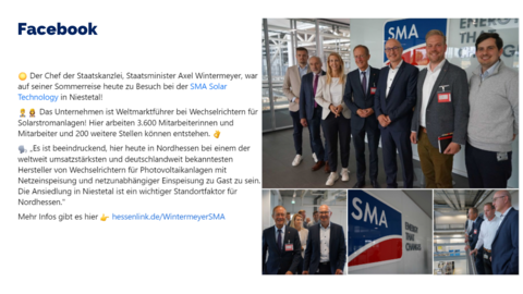 Facebook-Post vom 27. Juli 2023