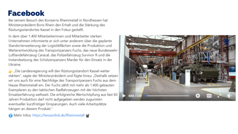 Facebook-Post vom 29. Juli 2023