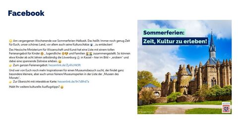 Facebook-Post vom 16. August 2023