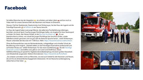 Facebook-Post vom 24. August 2023