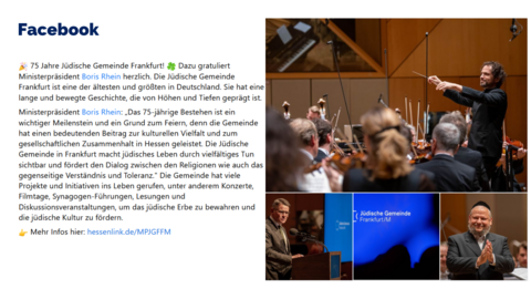 Facebook-Post vom 14. September 2023