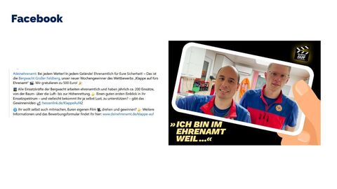 Facebook-Post vom 16. Dezember 2023