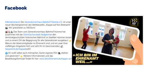 Facebook-Post vom 10. Dezember 2023