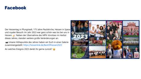 Facebook-Post vom 27. Dezember 2023