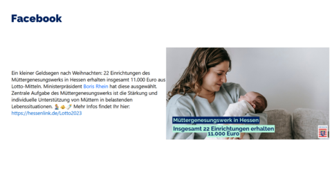 Facebook-Post vom 27. Dezember 2023