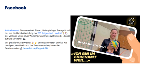 Facebook-Post vom 30. Dezember 2023