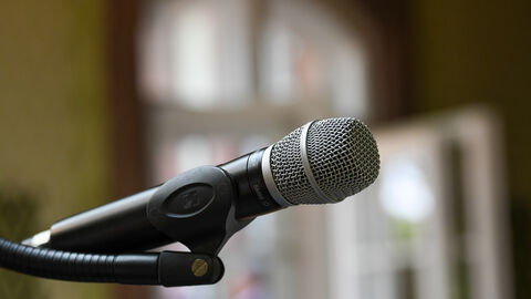 Mikrofon Mikrofon auf Ständer