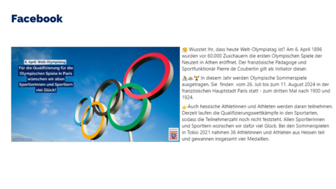 Facebook-Post vom 06. April 2024