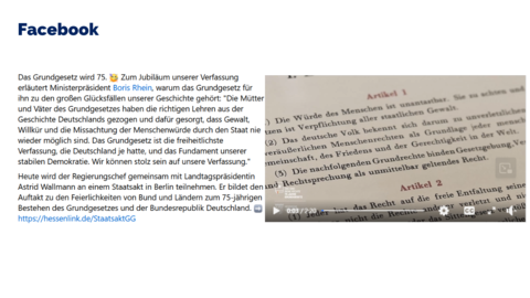 Facebook-Post von Donnerstag, 23. Mai 2024 um 08:04