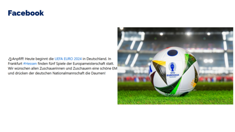 Facebook-Post vom 14. Juni 2024