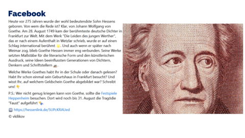 Facebook-Post vom 28. August 2024