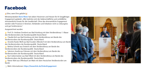 Facebook Post vom 24. September 2024