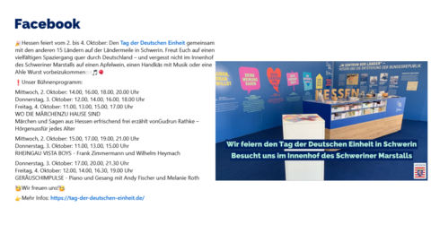 Facebook-Post von Mittwoch, 2. Oktober 2024 um 16:00