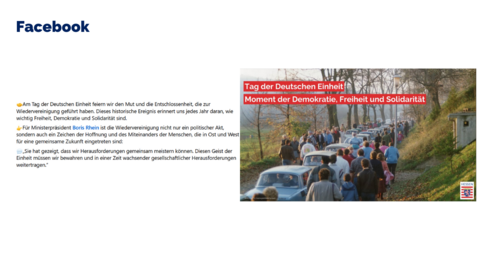 Facebook-Post von Donnerstag, 3. Oktober 2024 um 09:00