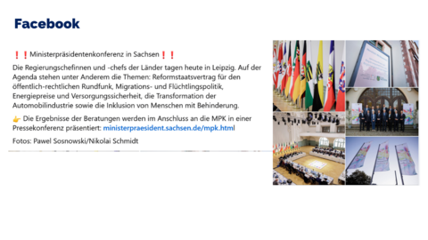 Facebook Post vom 25. Oktober 2024