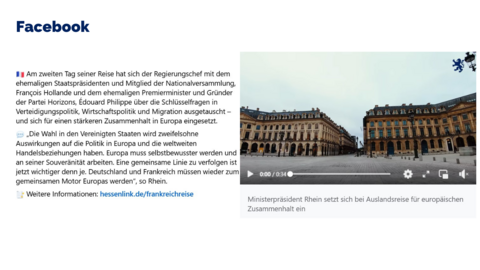 Facebook-Post vom 07. November 2024