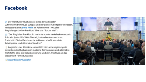 Facebook Post vom 14. November 2024