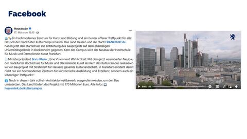 Facebook-Post vom 17. März 2025