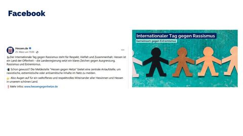 Facebook-Post vom 21. März 2025