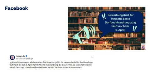 Facebook-Post vom 27. März 2025
