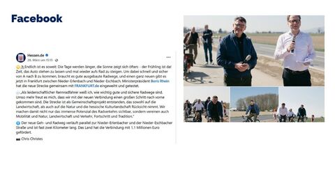 Facebook-Post vom 28. März 2025