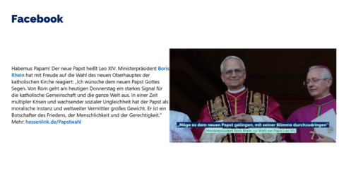 Facebook-Post vom 08.05.2025