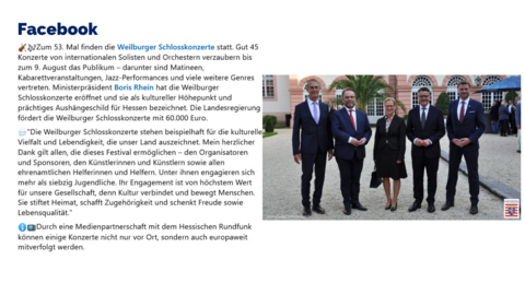 Facebook Post vom 07. Juni 2025